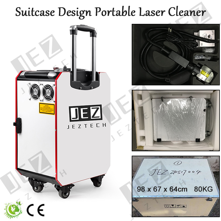 Trolley laser cleaning machine